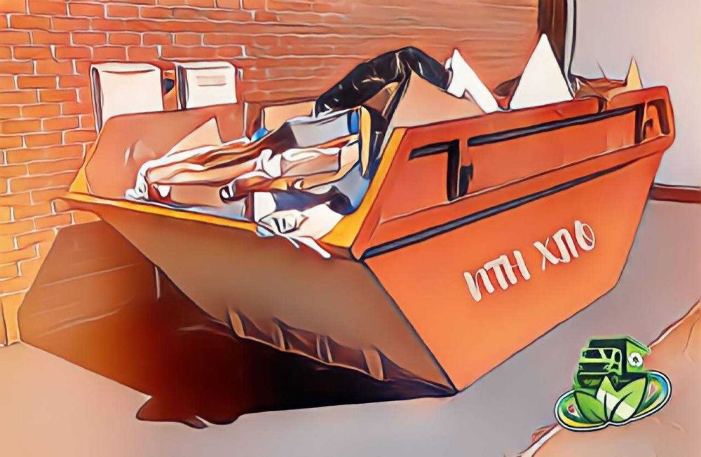 Вывоз бытового и строительного мусора (контейнер \"Лодочка\") - Вывоз ...