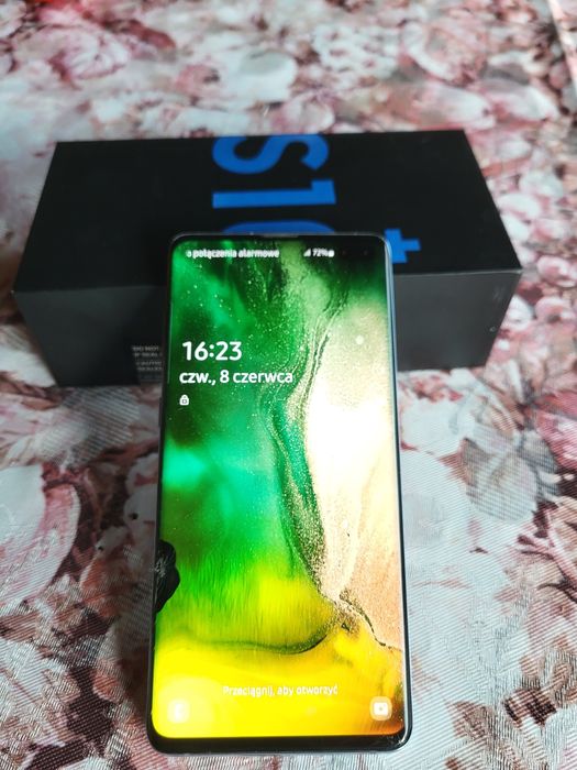 Smartfon telefon samsung s10 plus uszkodzony