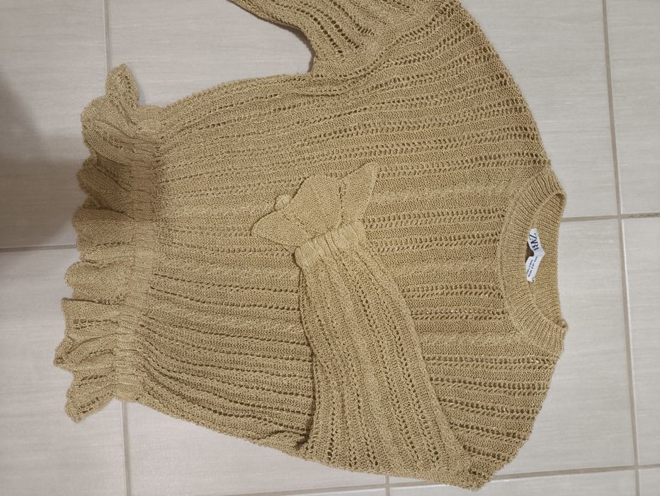 Sweter ażurowy ZARA rozmiar S.