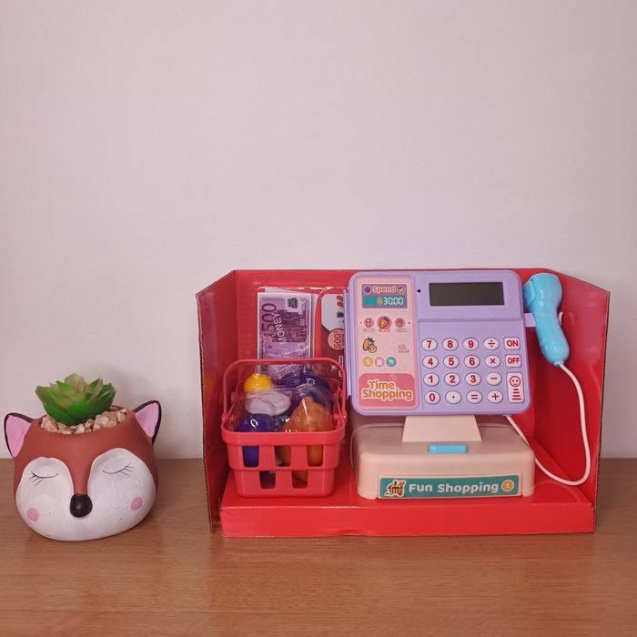 Касовий апарат дитячий, касова лента,ваги,сканер, калькулятор,каса