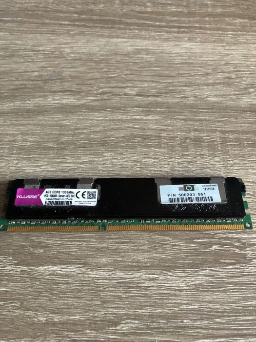 Серверна Оперативна пам'ять KLLISRE DDR3 16GB (4gbx4)