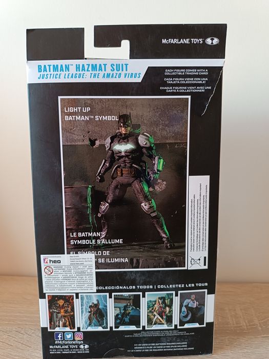 Mcfarlane Gold Label Batman Hazmat Suit Target Exclusive Light Up Symb