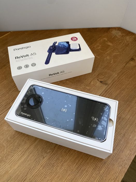 Бездротова зарядка Prestigio Revolt A5 (IPhone AirPods Apple watch)