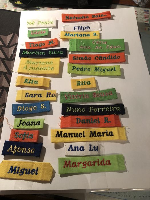 Nomes Bordados escolas