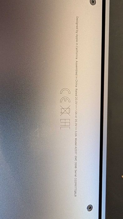 Laptop Macbook air M1 13" a2337 16GB 512GB 8CPU