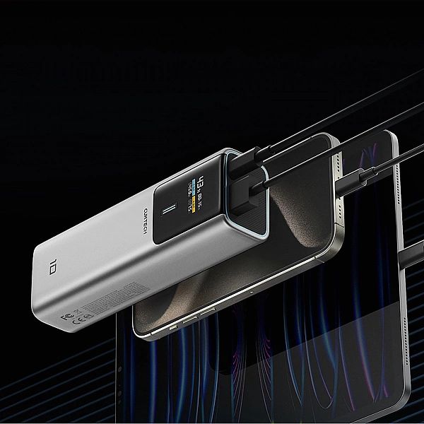 Powerbank CUKTECH CKPB100PGLBL 150W 10000mAh USB-C USB-A - szary