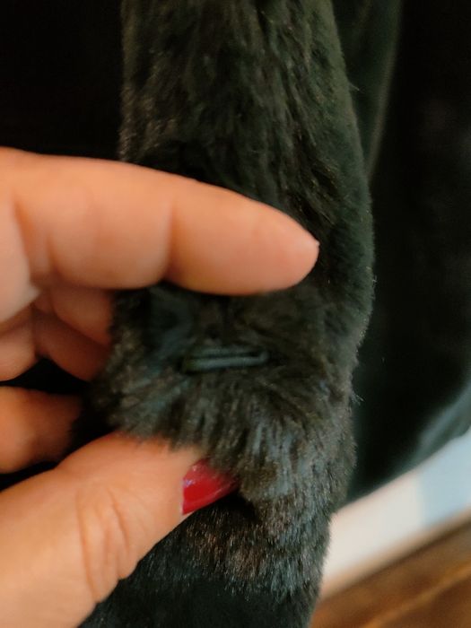 Casaco de pêlo falso