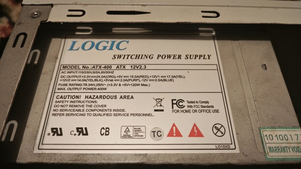 Блок питания 400W хорошее состояние, полностью рабочий