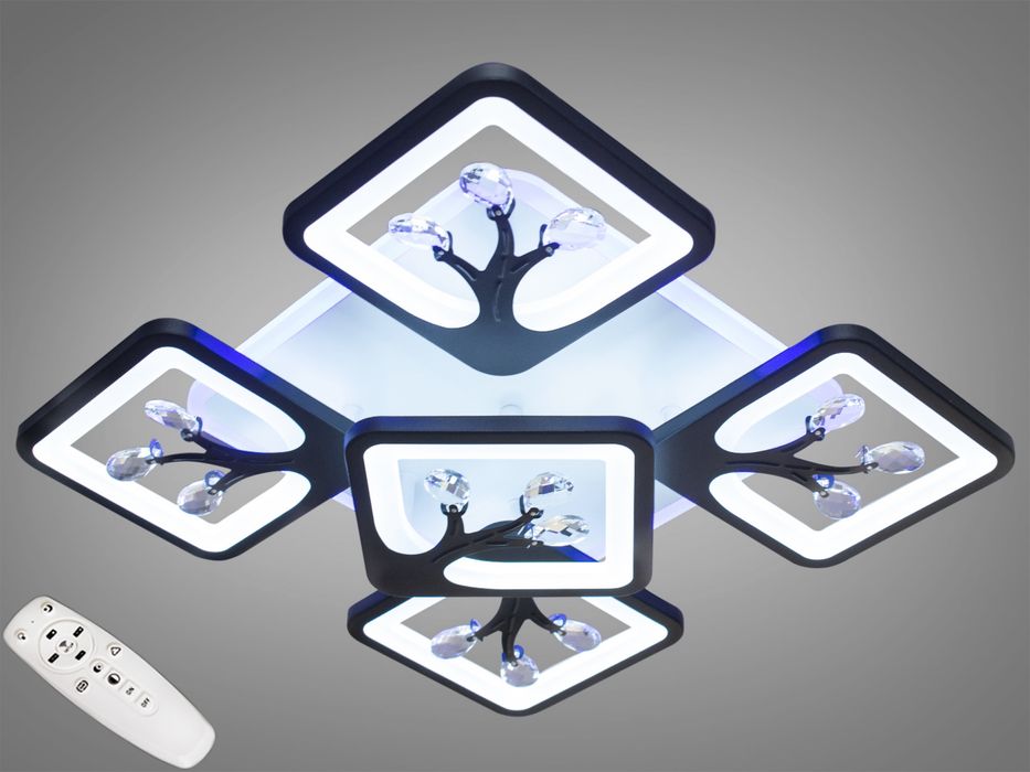 Потолочна люстра з димером 90Вт світлодіодна лед