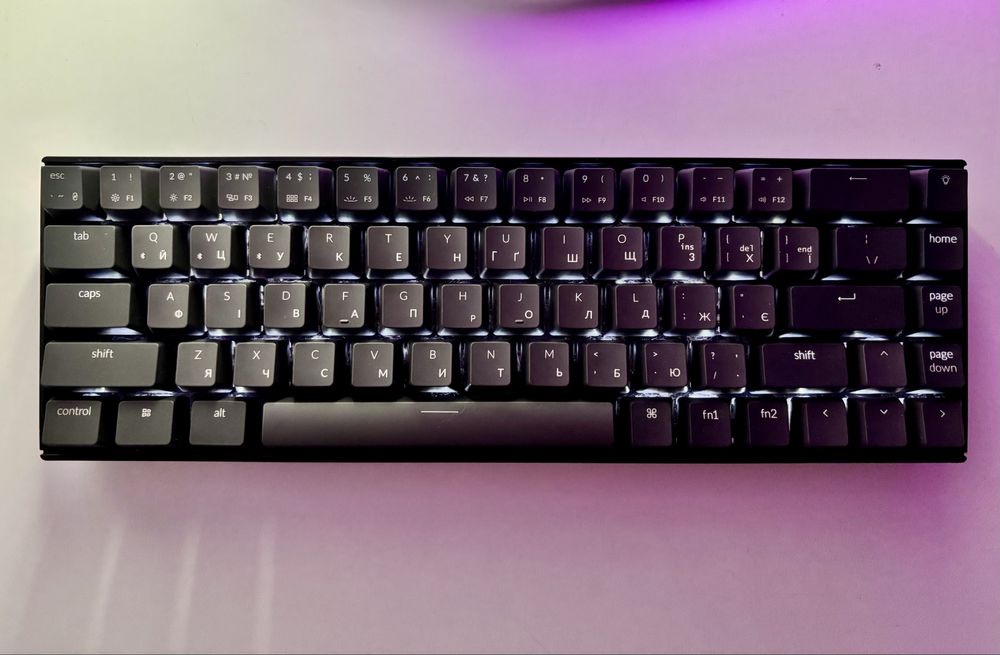 Клавіатура бездротова ігрова Keychron K6 Gateron G Pro Red BT/ USB-A