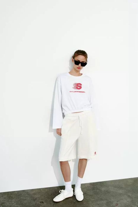 Костюм спортивний літній з принтом ZARA