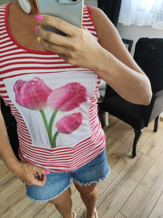 Bluzka na naramkach roz.L/XL