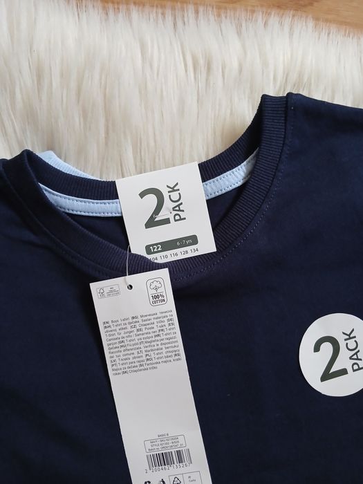 Zestaw bluzki t-shirt chłopięce 122