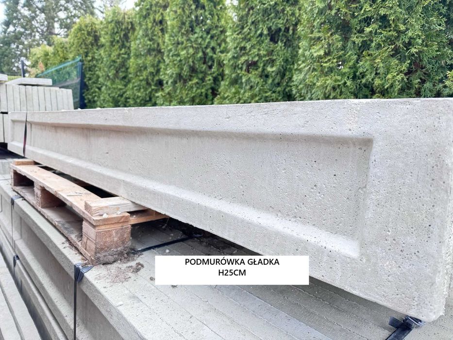 Podmurówki betonowe 20cm, 25cm, 30cm, ogrodzenia