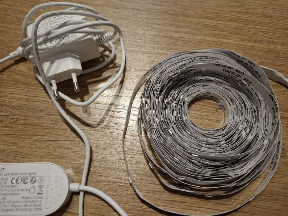 Taśma LED RGB 230V 12m Pasek Smart Yeelight Aplikacja Bluetooth