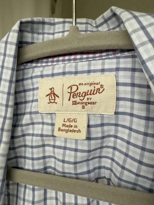 Penguin by munsingwear Koszula męska L slim fit krótki rękawek