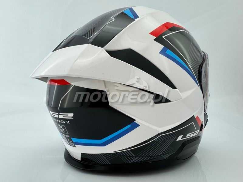 WYPRZEDAŻ Kask Otwarty Blenda LS2 OF618 VERSO 2 AIR White Red Blue
