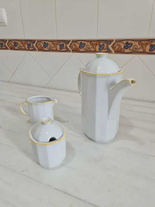 Conjunto Serviço Chá Porcelana Louça Tea Tirschenreuth Bavaria Antigo