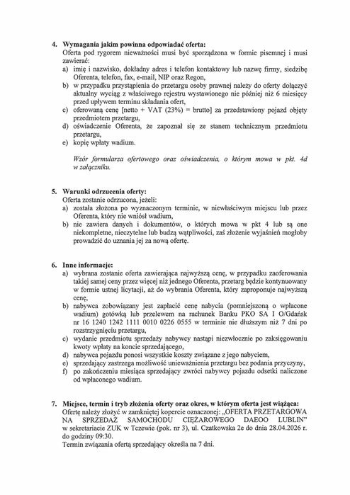 Daewoo Lublin śmieciarka