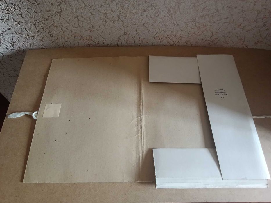 Папки советского производства на завязках.