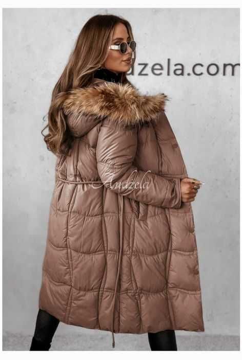 Kurtka pikowana z kapturem