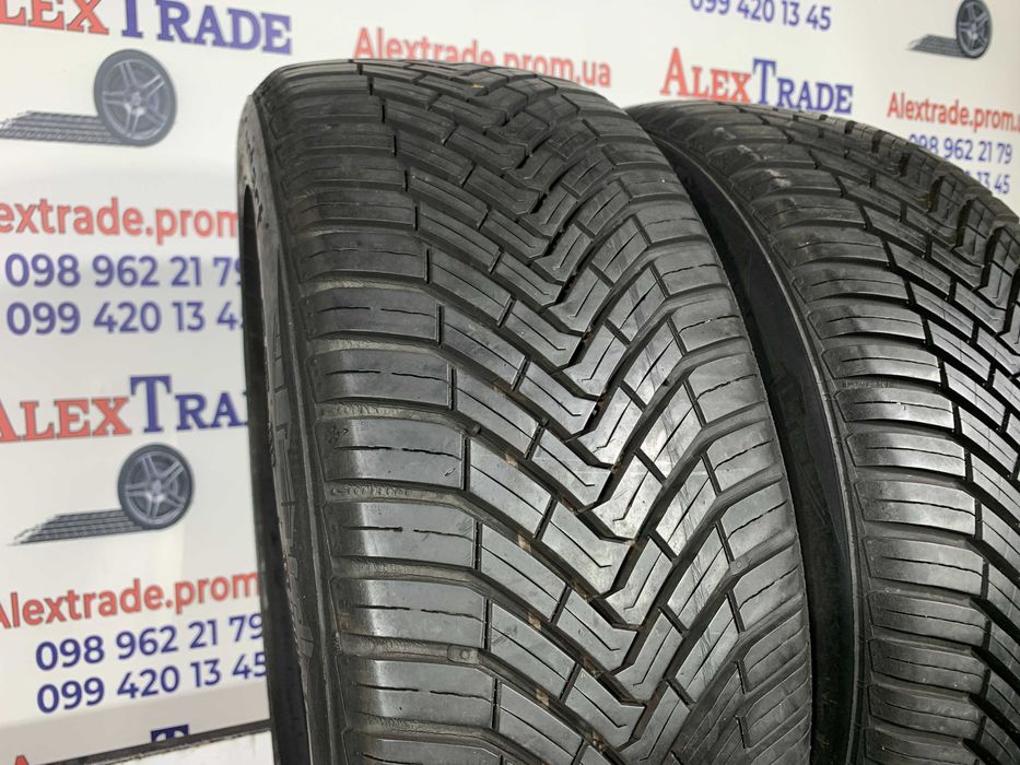 2 шт. 205/50 R17 Continental AllSeasonContact шини вживані, протектор 7,5 мм