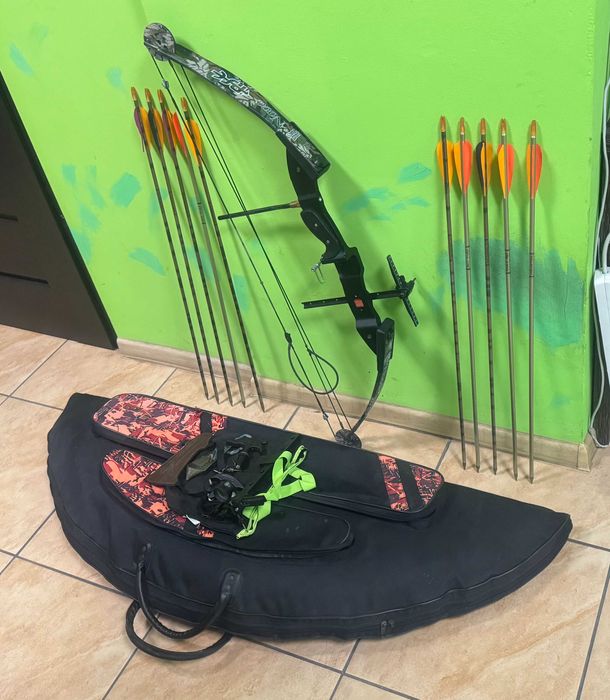 Mocny Łuk Bloczkowy PSE Game Sport Nova + Strzały Akcesoria futerał