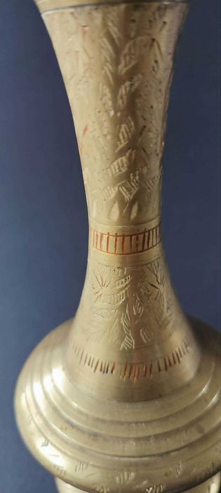 Mosiężny  wazon -  made in India vintage