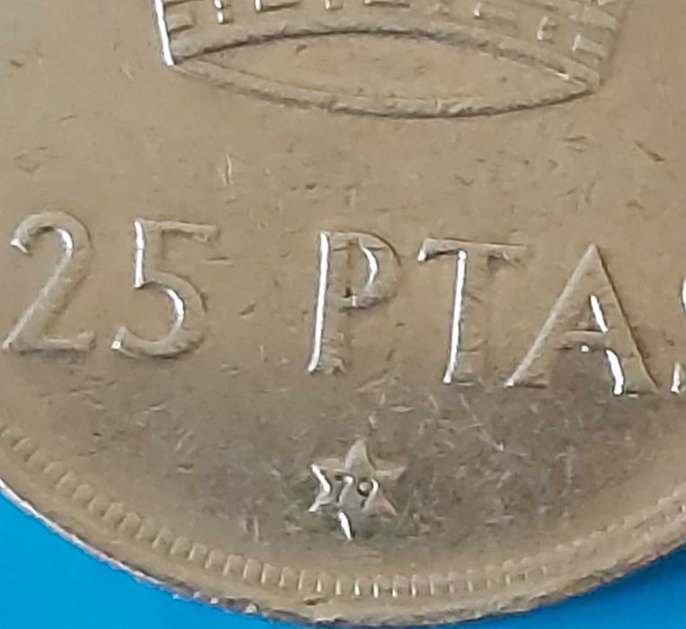 25 Pesetas de 1975*79, Espanha, Rei Juan Carlos I