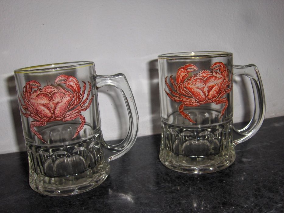 CANECAS e COPOS de cerveja e outras bebidas, em vidro - PEÇAS NOVAS