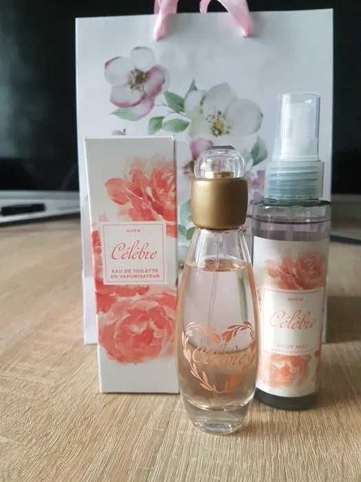 Zestaw perfumy Celebre Avon + mgiełka Celebre Avon