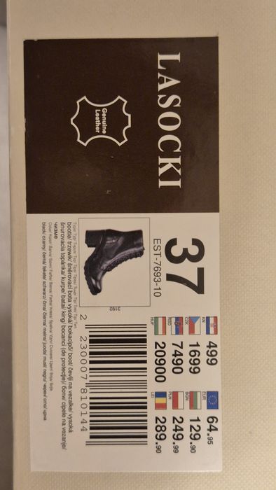 Skórzane botki LASOCKI r. 37
