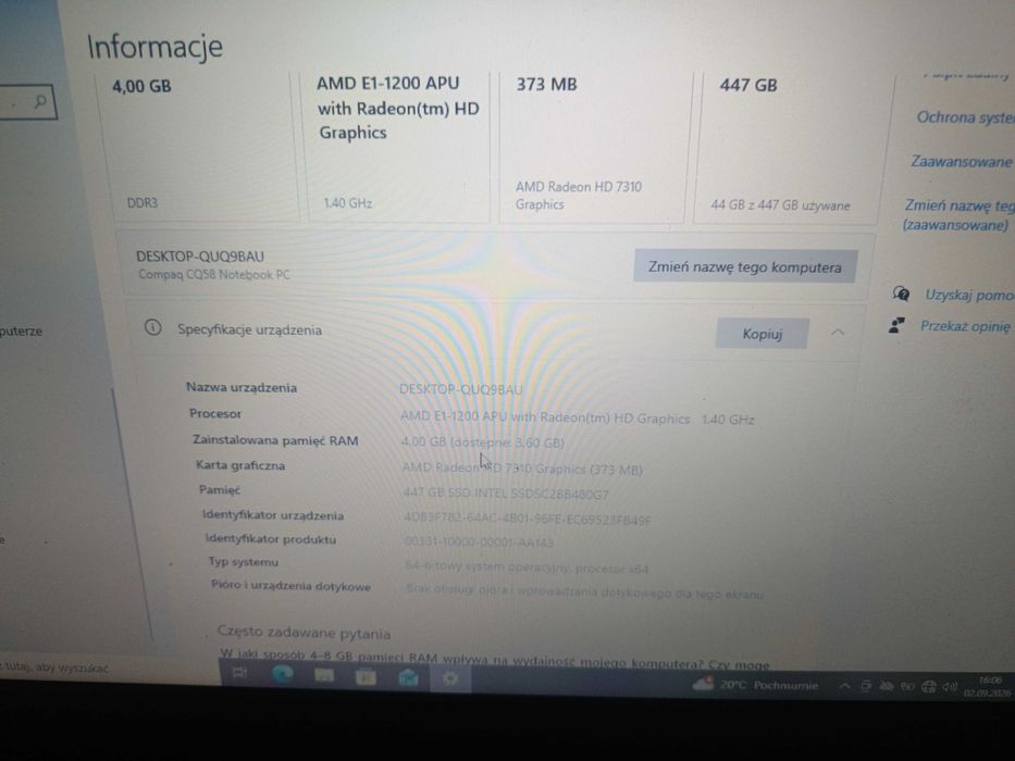 COMPAQ Compaq CQ58