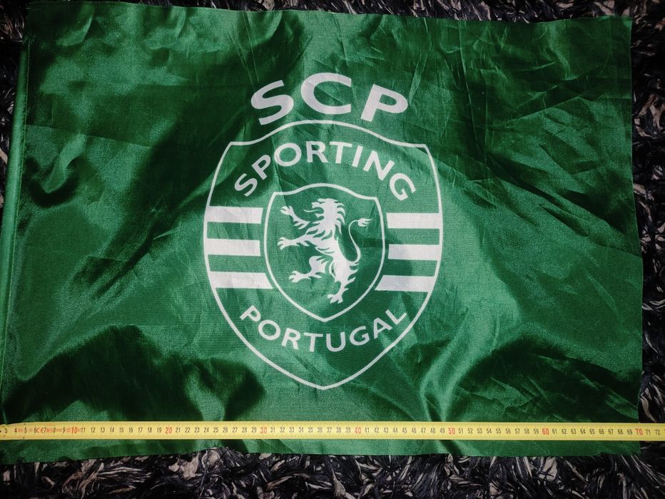 Bandeira Sporting Clube de Portugal tecido 70 x 50 cm