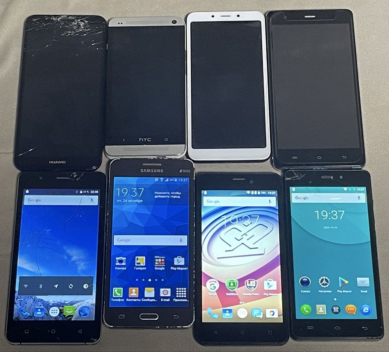 Лот телефонов Realme, Samsung, Huawei