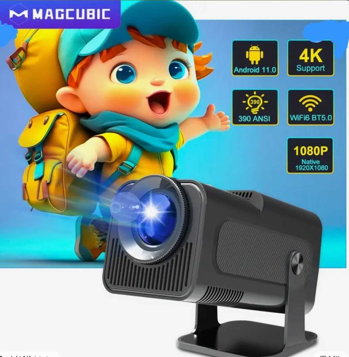 Projektor rzutnik 4K ANDROID WIFI FULL HD Magcubic HY320 czarny