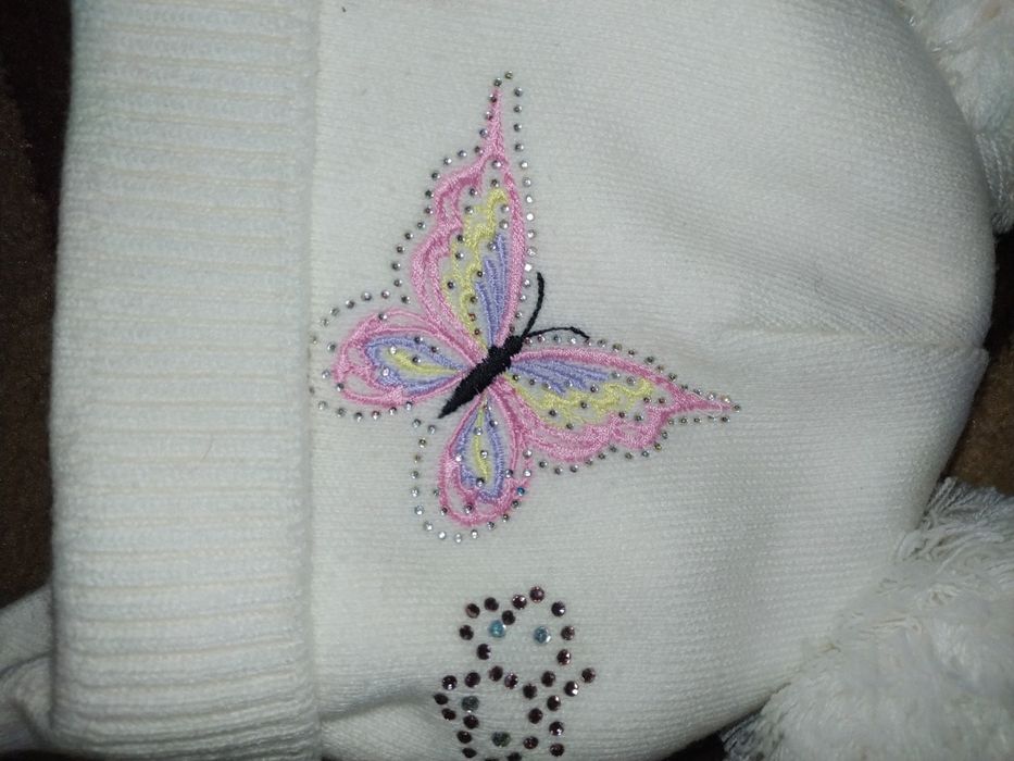 Шапочка на девочку 1-1,5 года