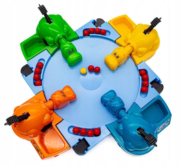 Gra Zręcznościowa Rodzinna Hungry Hippo Głodne Hipcie Hipopotam Dla 4