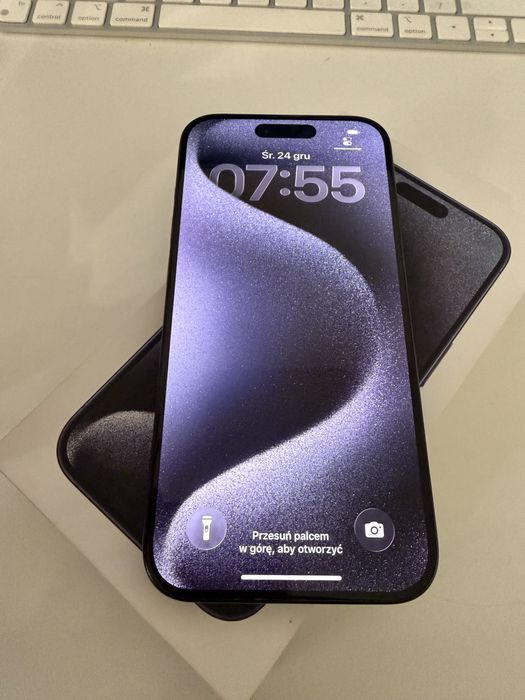 iPhone 15 Pro 128gb Blue Titanium Bateria 91% od nowości