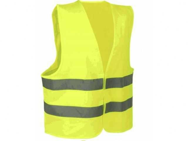 Kamizelka odblaskowa ostrzegawcza żółta bhp 2szt