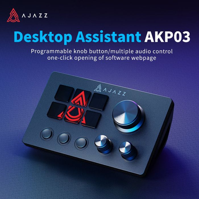 AJAZZ AKP03 Desktop Assistant – Controlador Programável (como novo)
