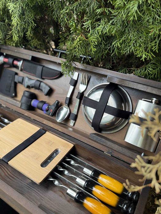 Подарочный набор шампуров мужчине мужу куму другу на день рождения