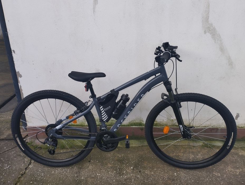 Bicicleta Rockrider BTT de Passeio EXPL 50 Cinzento-escuro