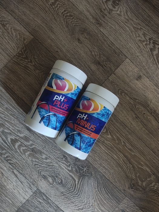 Chemia basenowa pH+ Plus i pH- Minus – nowe, komplet 2 szt.