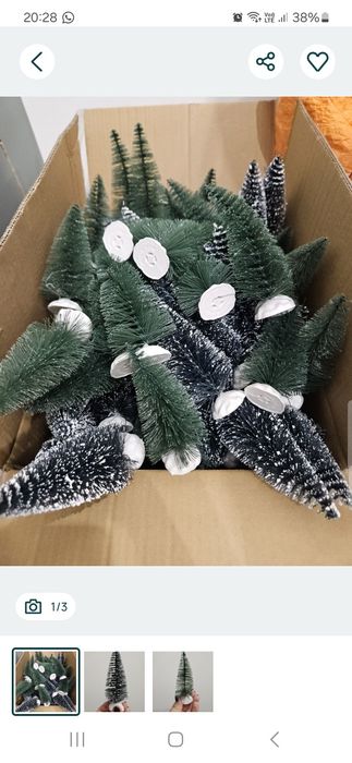 Mini choinki 10 sztuk