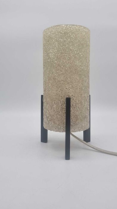 Lampka stołowa Space Age Rakieta design PRL lata 70 Czechosłowacja