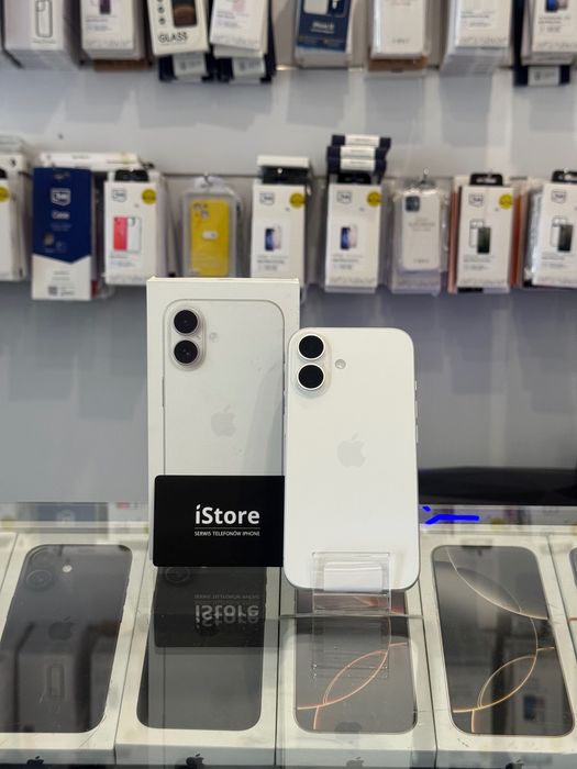 NOWY • iPhone 16 • 128 GB • White • GWARANCJA • biały • RATY !!!