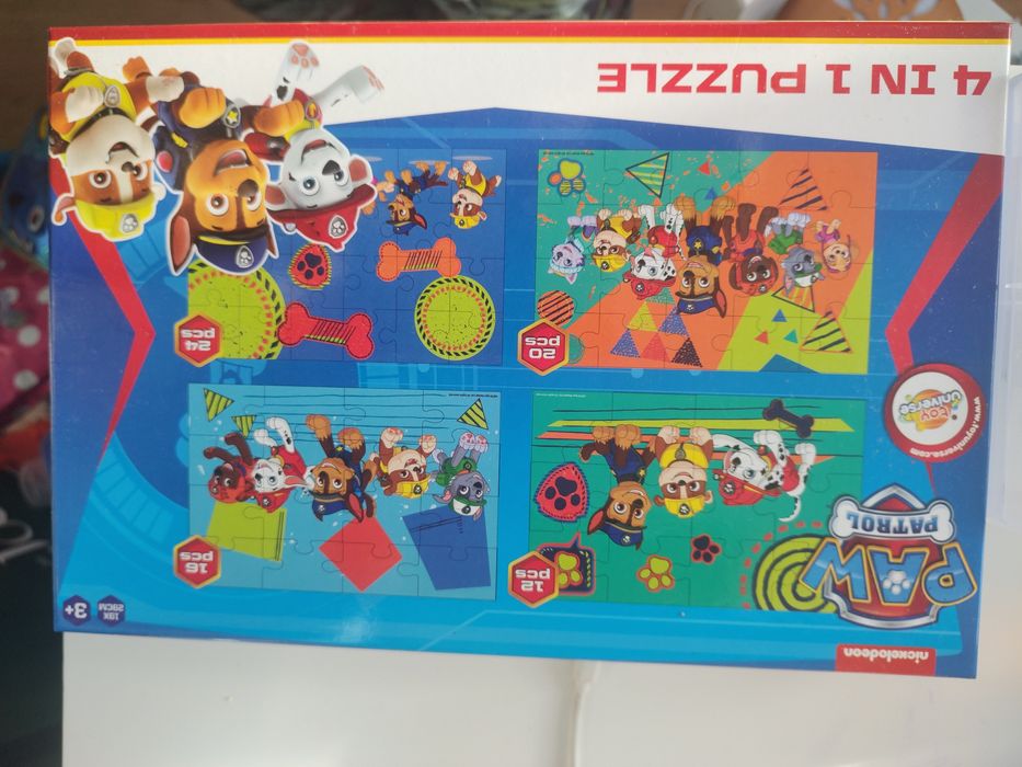 PSI PATROL puzzle układanka 4 obrazki 12, 16, 20, 24