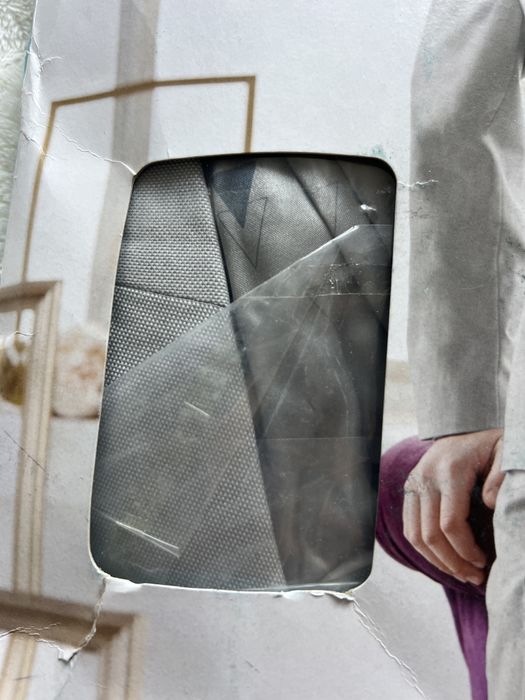 Chłopięca marynarka 164, szara, dwurzędowa