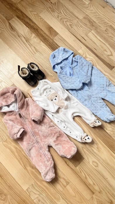 Теплі чоловічки 0-3 місяці і теплі пінєтки Ugg